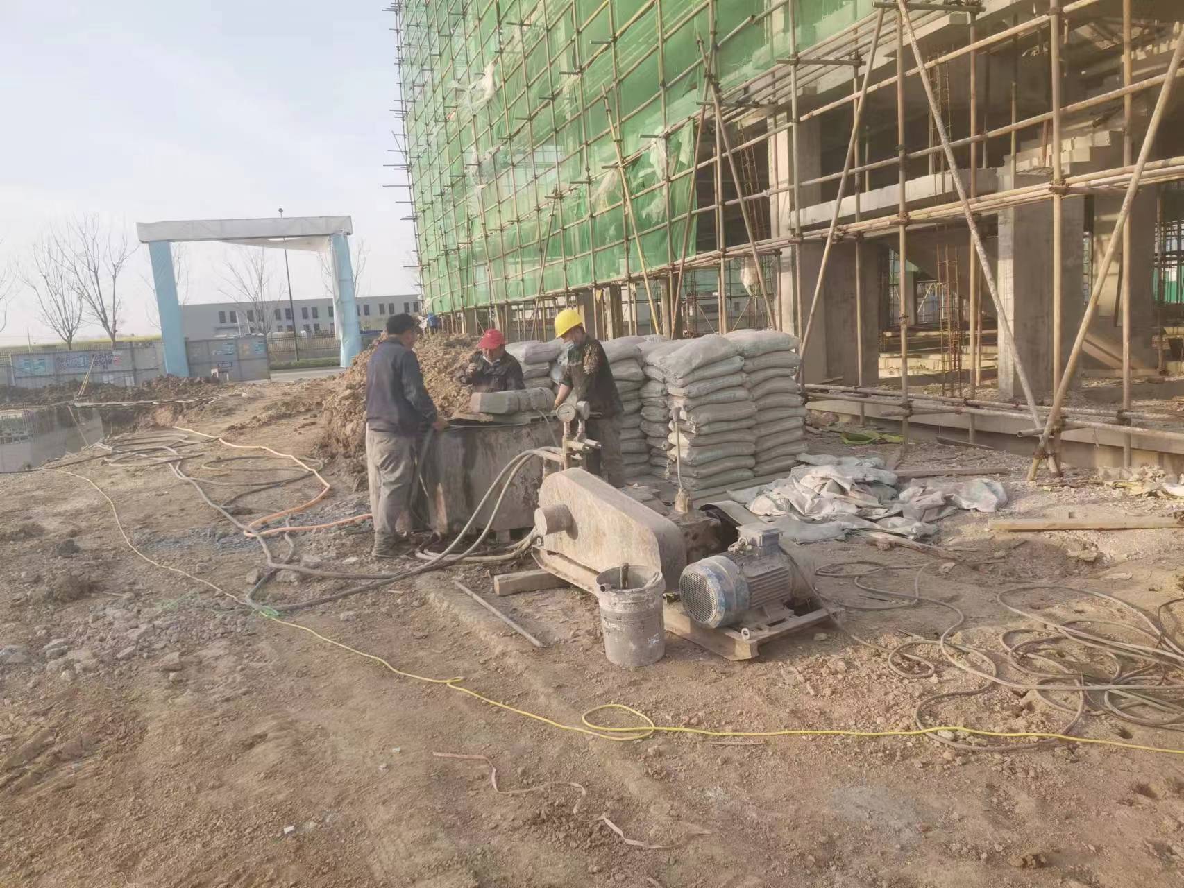 拖市镇别墅下沉注浆